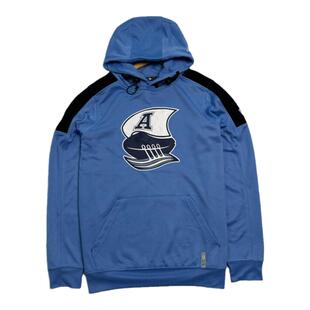 秋季新品 加拿大橄榄球男士全涤连帽加绒卫衣 袋鼠兜胶印队标大码