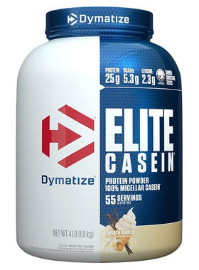 Dymatize狄马泰斯酪蛋白粉4磅缓释乳清蛋白质营养粉增健肌粉官方