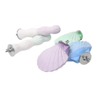 优嗖鹦鹉磨爪站杆玄凤牡丹磨爪棒马卡龙补钙鸟笼玩具站台磨喙站棍