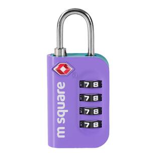 msquare钢绳海关锁TSA小密码锁挂锁迷你出境通关托运行李箱防盗