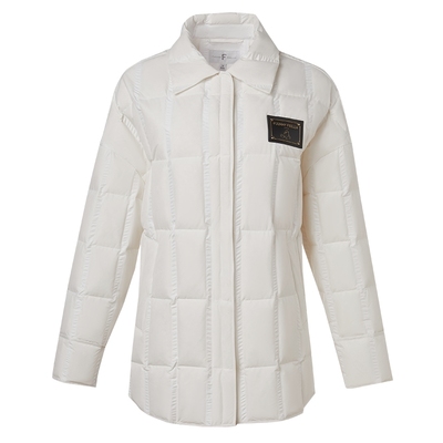 商场同款白色白鸭绒外套