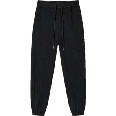 森马软糯雪尼尔加绒束脚休闲裤女