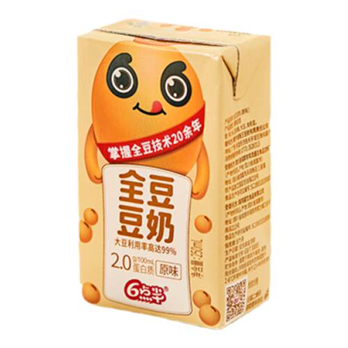TK6点半豆奶250mLx24盒装低脂营养早餐奶植物奶蛋白饮品豆豆原味