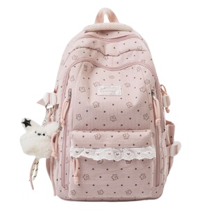 书包黑色初中女生耐脏耐用双肩背包ins风 小众不撞款轻便旅游肩包