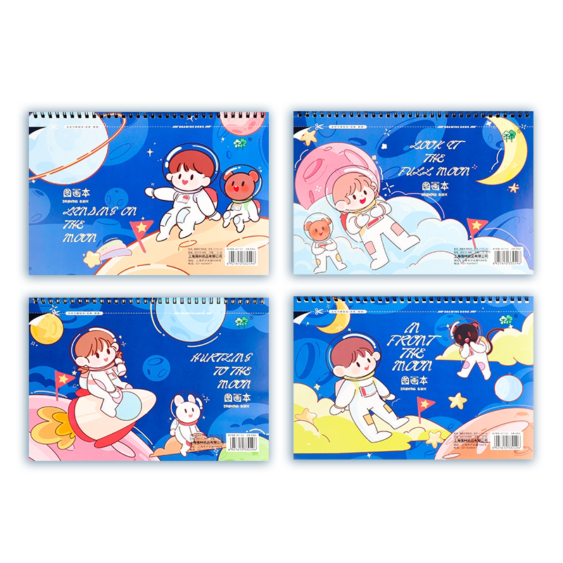 儿童线圈图画本小学生加厚美术本