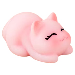 创意微景观卡通可爱仿真小猫咪动物公仔 diy树脂小配件桌面小摆件