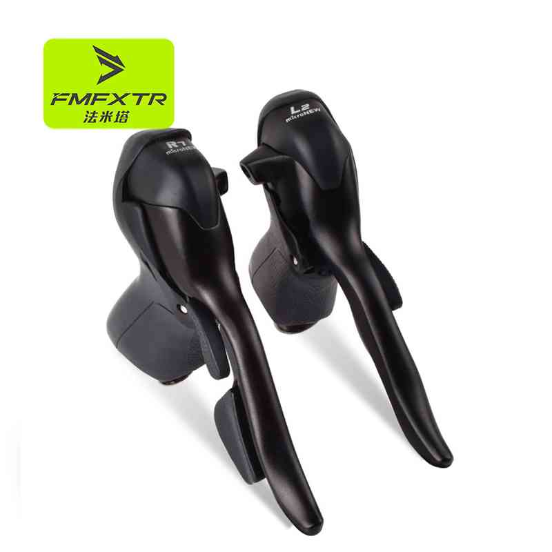 公路车变速器指拨自行车手变速拨杆刹车一体赛车弯把配件改装套装