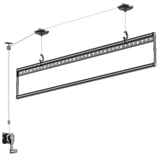 【政府补贴】单杆晾衣架升降手摇器阳台单排晾衣杆单根式手动顶装