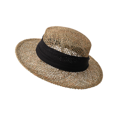 芝士商店~夏日镂空沙滩草编帽