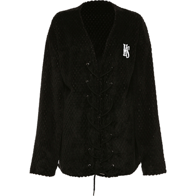 KLIOU宽松外套针织上衣