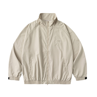 KXLFCHN潮牌立领夹克男女春秋冬季日系复古宽松休闲工装棉衣外套