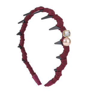 安可拉红新年发箍女2026新款高颅顶头箍日常外戴红色过年发卡头饰