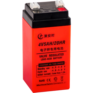 电子秤电池通用2025新款150公斤称重电子称商专用4v4ah蓄电池电瓶