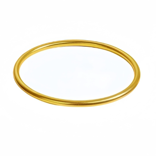 古法金包银素圈手镯经典实心不掉色闭口手环送女友节日生日礼物