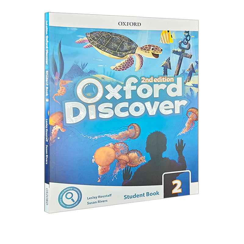 进口牛津小学英语教材套装探索发现系列 新版Oxford Discover Level 2级别学生用书+练习册+手机app激活码+网站练习账号