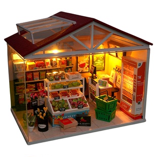 生日礼物女生diy手工小屋我的家园配件屋顶材料女孩玩具模型摆件