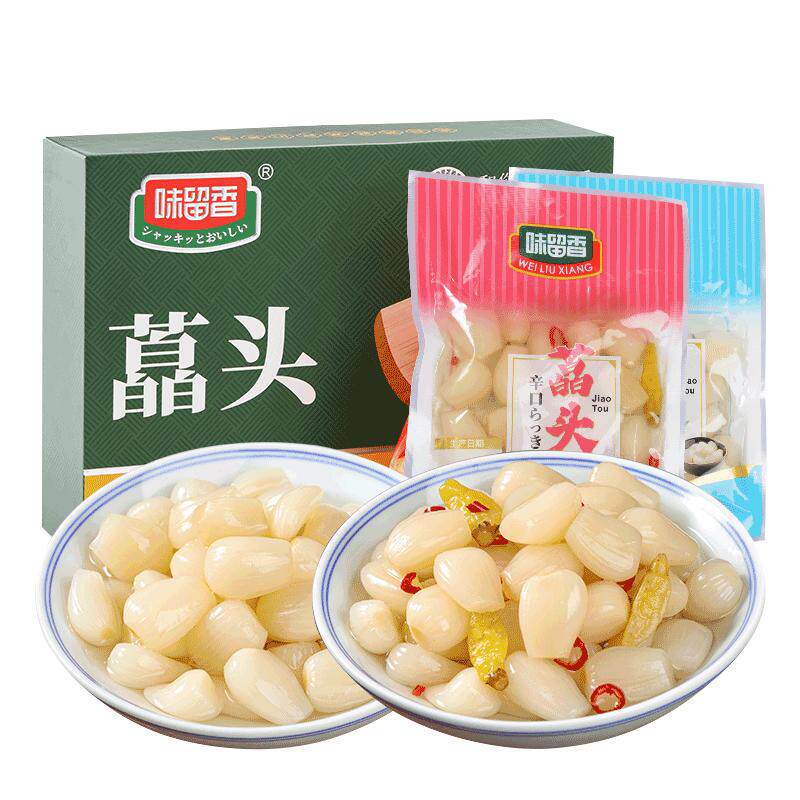味留香随手礼盒湖南湘阴绿色藠头