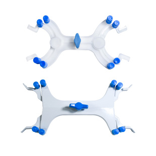 塑料蝴蝶夹实验室滴定台架双边酸式碱式四氟滴定管夹子铝制滴定夹