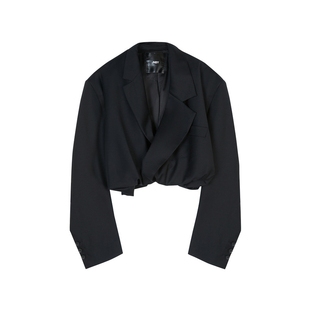 JNBY/江南布衣折扣春夏西装长袖收腰外套女休闲通勤上衣短款修身