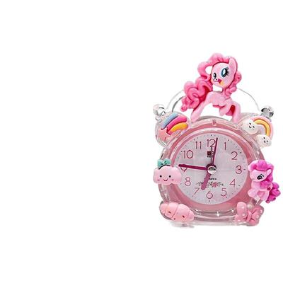 小马宝莉闹钟可爱卡通创意起床闹铃强力叫醒学生宿舍夜灯一体女孩