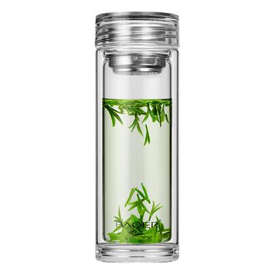 便携加厚双层玻璃杯保尔耐高温