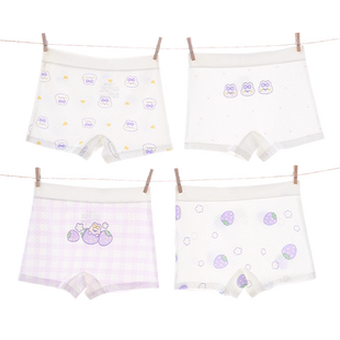 女童内裤儿童夏季薄款平角宝宝网眼冰丝莫代尔四角短裤三角裤女孩