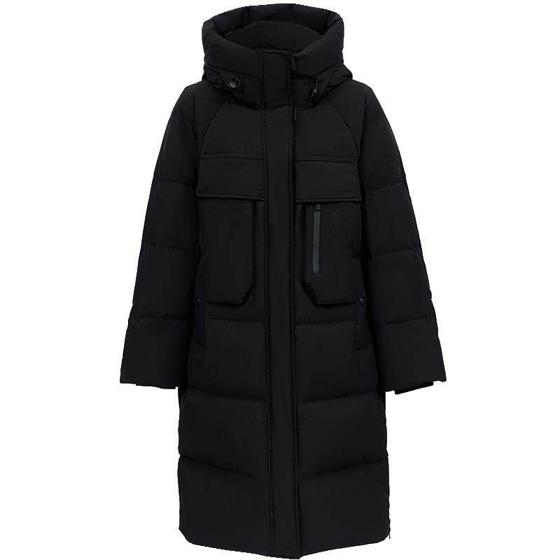 ONLY连帽保暖中长款羽绒服