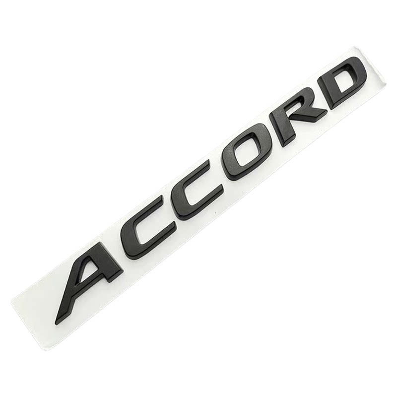 适用于十代雅阁哑黑色车标ACCORD英文字母标260TURBO后尾箱排量标