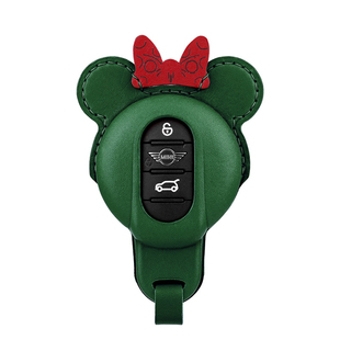 适用于宝马minicooper钥匙套米奇countryman手工真皮车钥匙壳保护