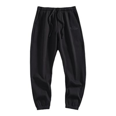 420G真奥粒绒针织卫裤男