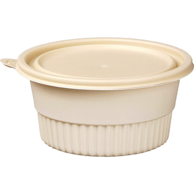 顺畅圆形淀粉环保可降解餐盒