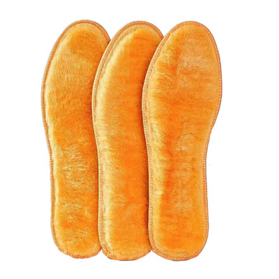 保暖鞋垫冬季男女加绒加厚仿羊毛软底舒适棉鞋垫防臭吸汗透气毛绒