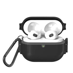 适用苹果AirPods pro2耳机保护壳双边弹射AirPodspro3保护套AirPods3耳机包AirPods4耳机套带防尘塞5代耳机壳