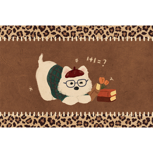 入户门地垫美拉德卡通家用进门玄关防滑脚垫门口室内耐脏门前地毯