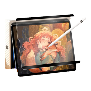 carmor适用苹果ipad磁吸可拆卸3A类纸膜air5保护膜2024pro11寸mini6磨砂框贴9纸质手写绘画钢化膜10平板8AR膜