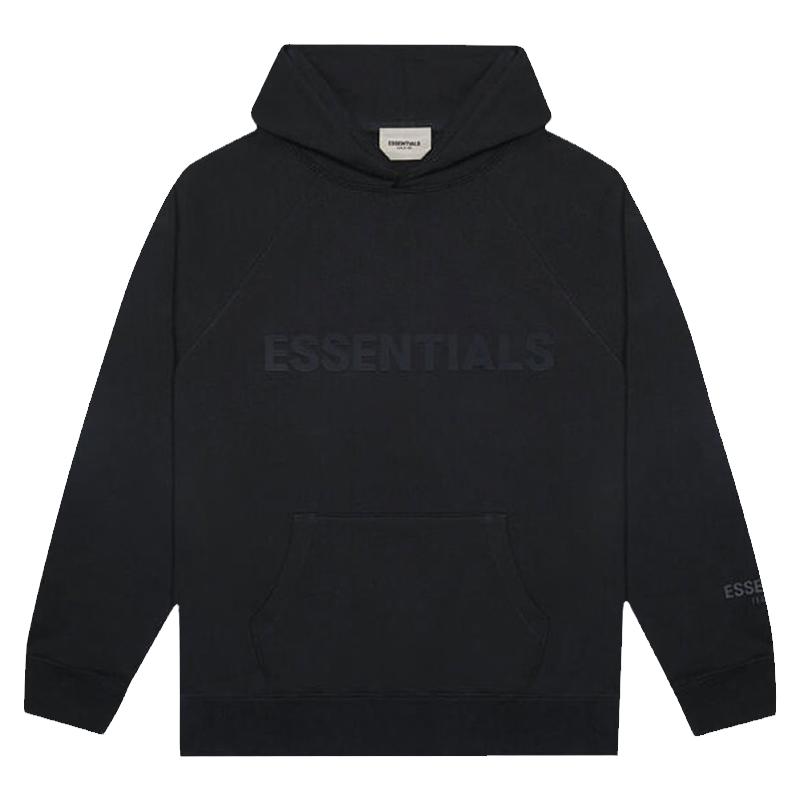 阿伦777 Fear Of God FOG Essentials胸前字母Logo加绒卫衣连帽衫