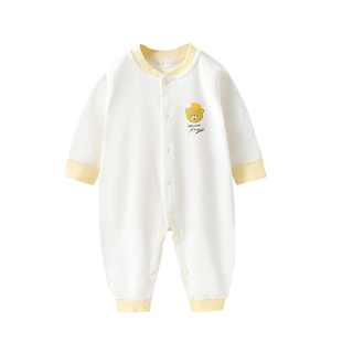 婴儿衣服秋冬纯棉打底内衣新生儿连体衣宝宝居家哈衣爬服睡衣秋装
