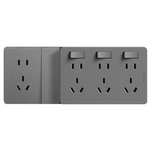 86型扩展插座明装扩展式一开五孔20孔多孔扩充插座面板转换器插板