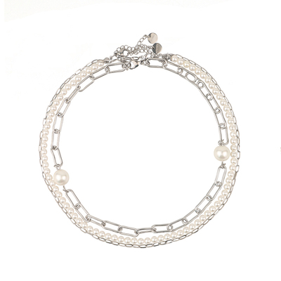 张艺兴同款叠戴珍珠项链