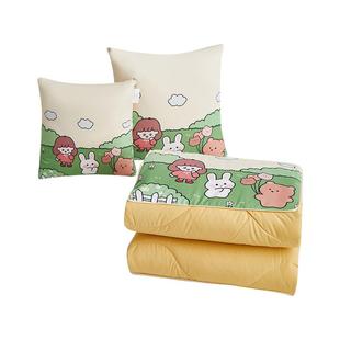 泡芙棉抱枕被子两用午睡毯子二合一车载枕头被办公室靠枕四季通用