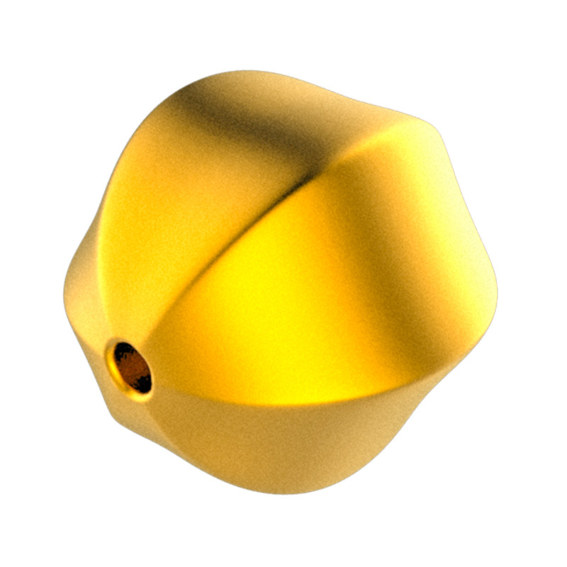 转运珠足金礼物瓜珠小金珠硬金