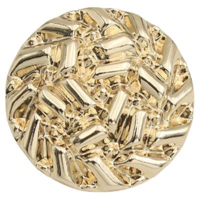 晓梦STUDIO金色女西装大衣纽扣小香简约风粗呢子针织毛衣外套钮扣