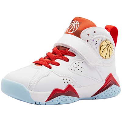 春秋白色网面儿童运动鞋