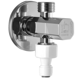 潜水艇一进二出角阀全铜家用净水器进水三通阀双出水龙头开关阀