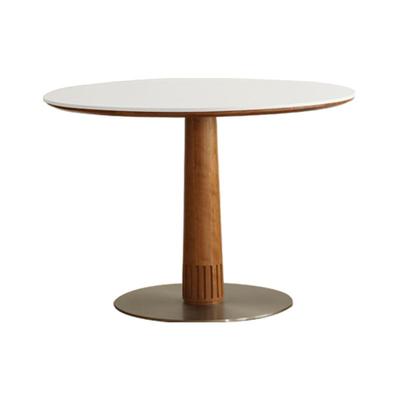 出乎生活家用岩板餐桌樱桃木