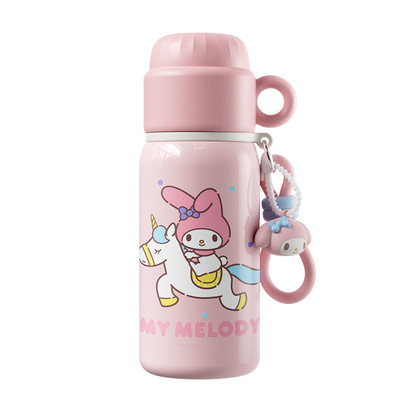 三丽鸥正版授权316不锈钢保温杯高颜值儿童一杯三饮女生上学水杯