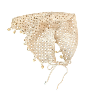 镂空流苏串珠针织屁帘女叠穿高级感时尚搭牛仔裤腰饰遮屁股三角巾