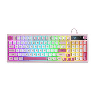 惠普官方机械手感游戏电竞无线三模键盘有线男女生台式电脑笔记本