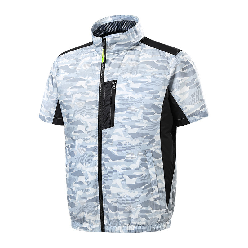 宽松夏季拉链降温空调服风扇制冷