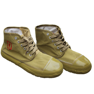 5/10kv电工绝缘单鞋劳保绝缘棉鞋透气高帮电力高压黄胶鞋解放鞋